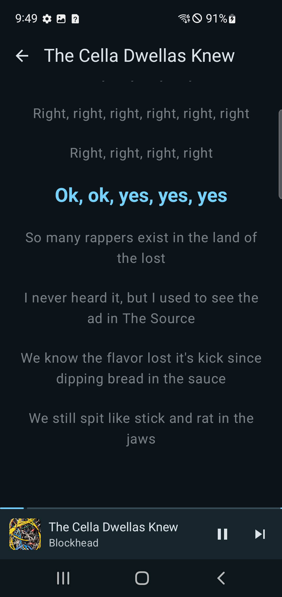 Android Lyrics